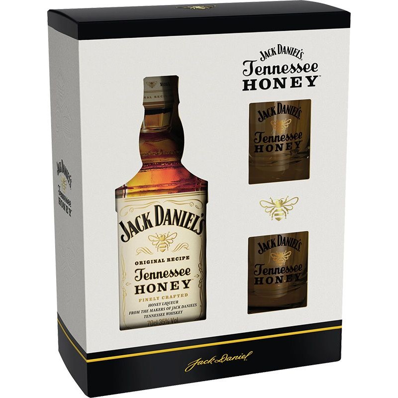 Jack Daniel's Tennessee Honey 0,7l kazeta + 2 sklenice