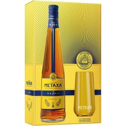 Metaxa 5* 0,7l kazeta 2 skleničky