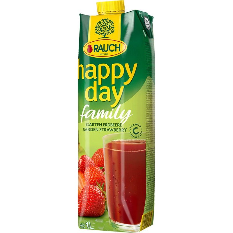 Rauch Happy day Family jahoda 1l