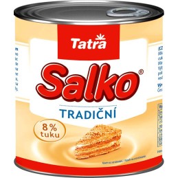 Tatra Salko zahuštěné mléko slazené 8% 1kg - plech