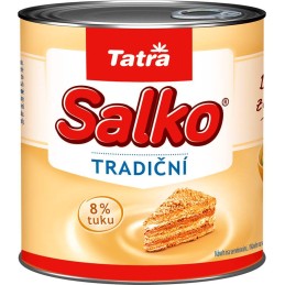 Tatra Salko zahuštěné mléko slazené 8% 397g - plech