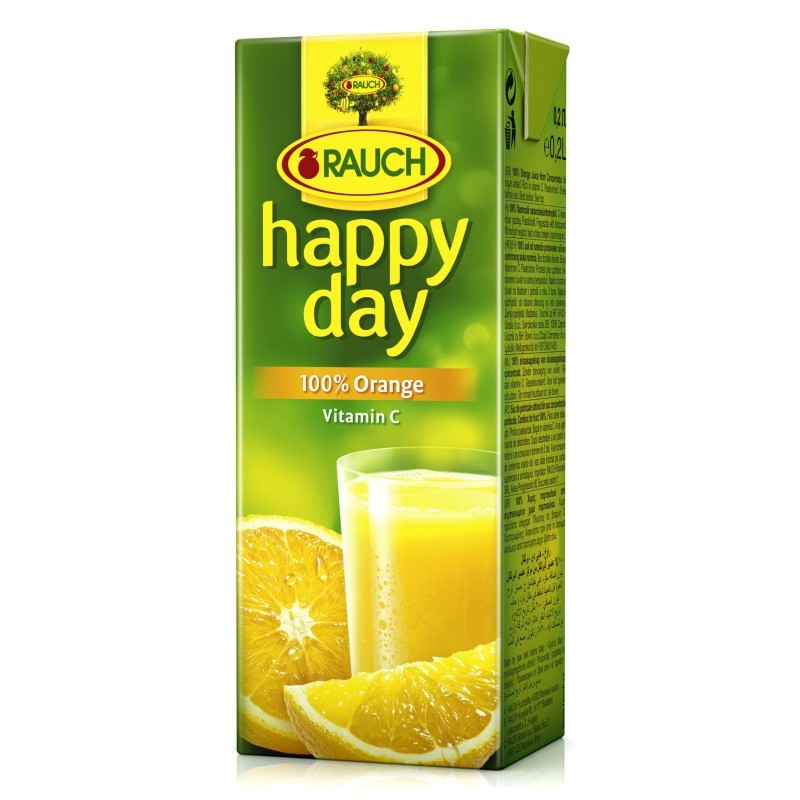 Rauch Happy Day pomeranč 100% 0,2l