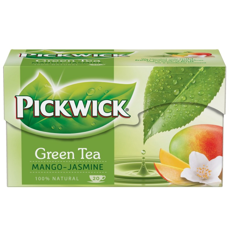 Pickwick Zelený čaj s mangem a jasmínem 20x1,5g