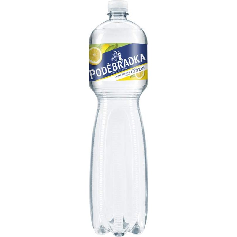 Poděbradka Citron jemně perlivá 1,5l - PET