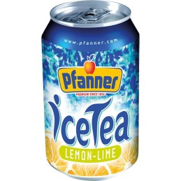 Pfanner ledový čaj citron+limeta 0,33l - plech