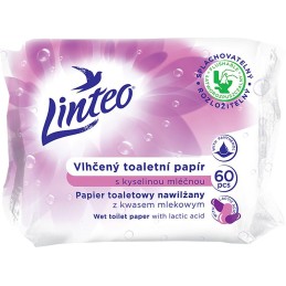 Vlhčený toaletní papír Linteo kyselina mléčná 60ks