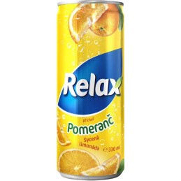 Relax Limonáda pomeranč 0,33l plech
