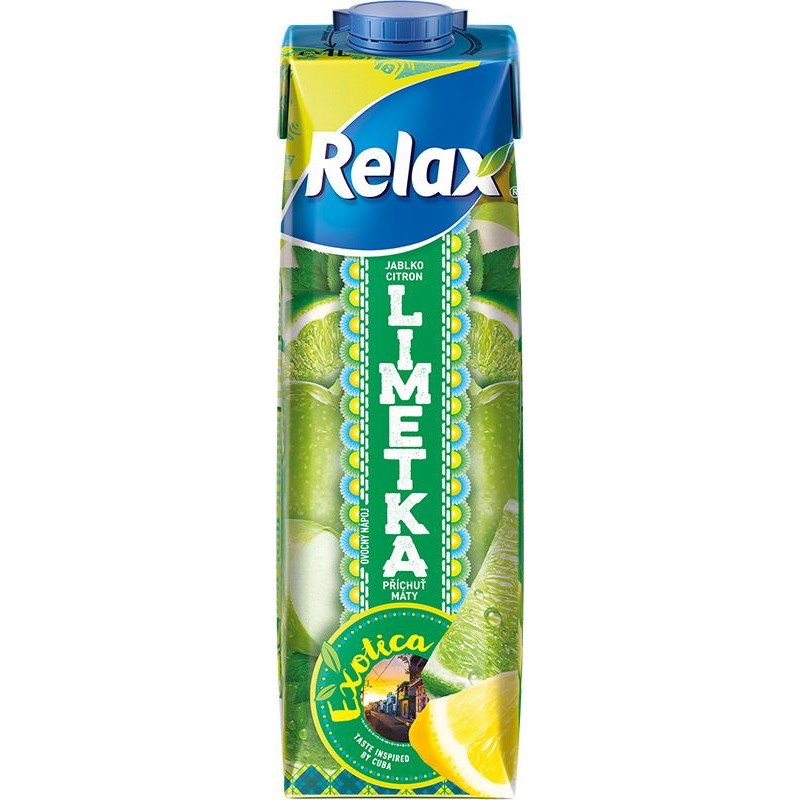Relax Exotica limetka - jablko - citron 1l