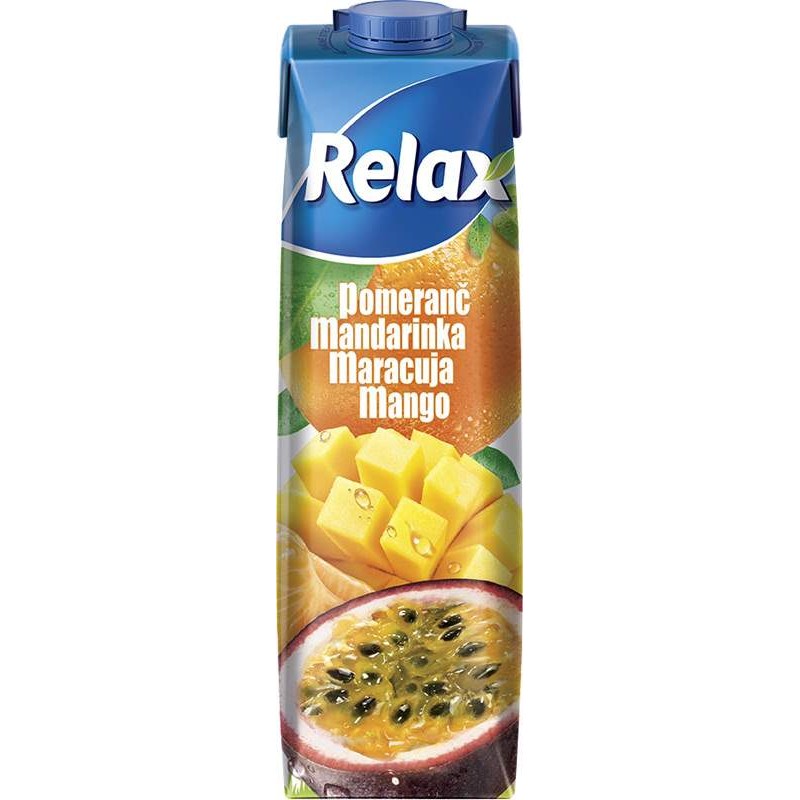 Relax pomeranč - mandarinka - maracuja - mango 1l