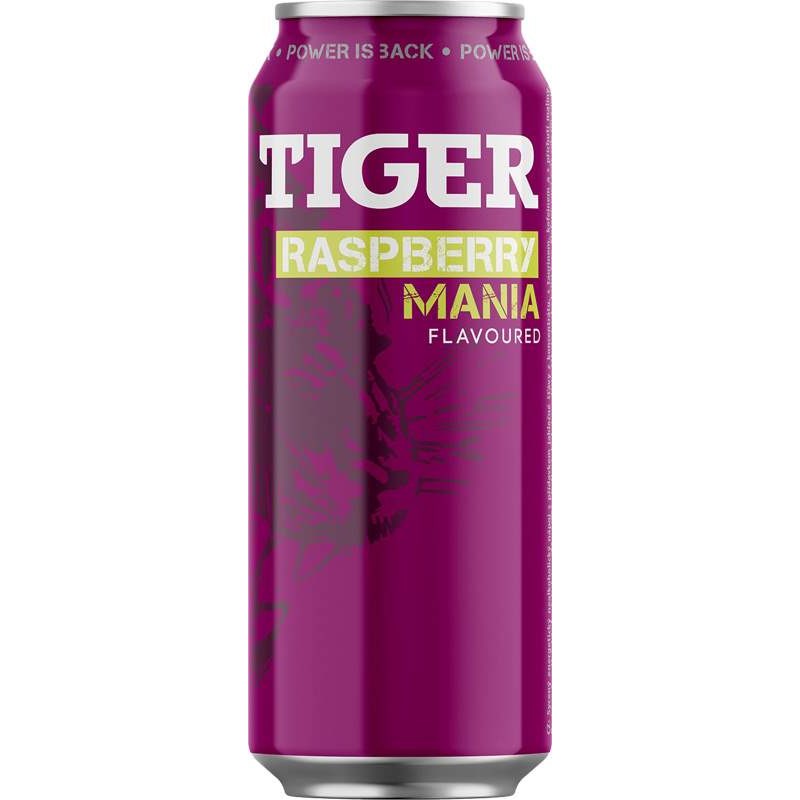 Tiger malina energy 0,5l plech