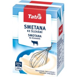 Smetana na šlehání 30% Tatra 200ml