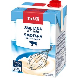Smetana na šlehání 30% Tatra 500ml