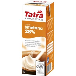 Smetana na vaření 28% Tatra 1l