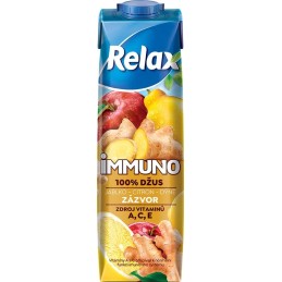 Relax Immuno jablko - zázvor - citron - dýně 100% 1l