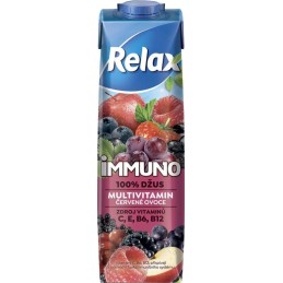 Relax Immuno Multivitamin červené ovoce 100% 1l