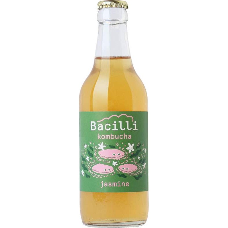 Bacilli Kombucha Jasmín 0,33l sklo