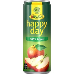 Rauch Happy Day jablko 100% 0,33l - plech