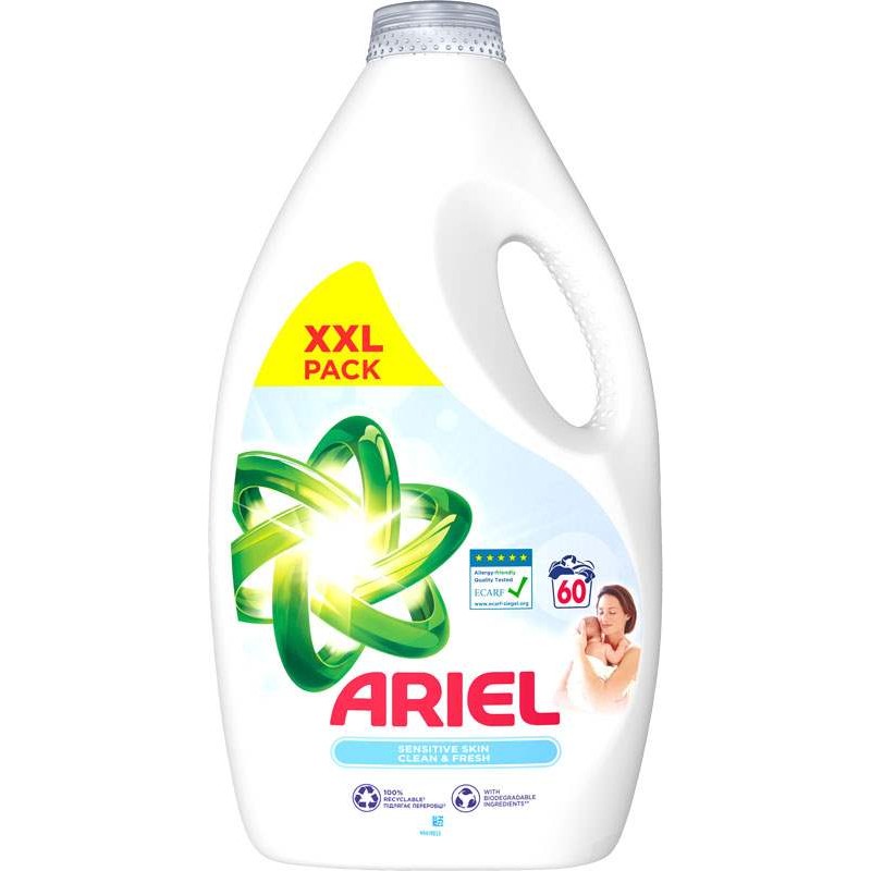 Ariel Sensitive Skin Clean & Fresh 3l