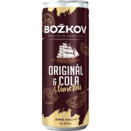Božkov Originál & Cola s limetou 0,25l - plech