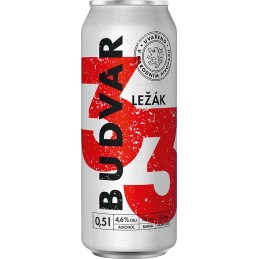 Budweiser Budvar 33 světlý ležák 0,5l - plech