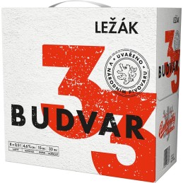 Budweiser Budvar 33 světlý ležák multipack 8x0,5l - sklo