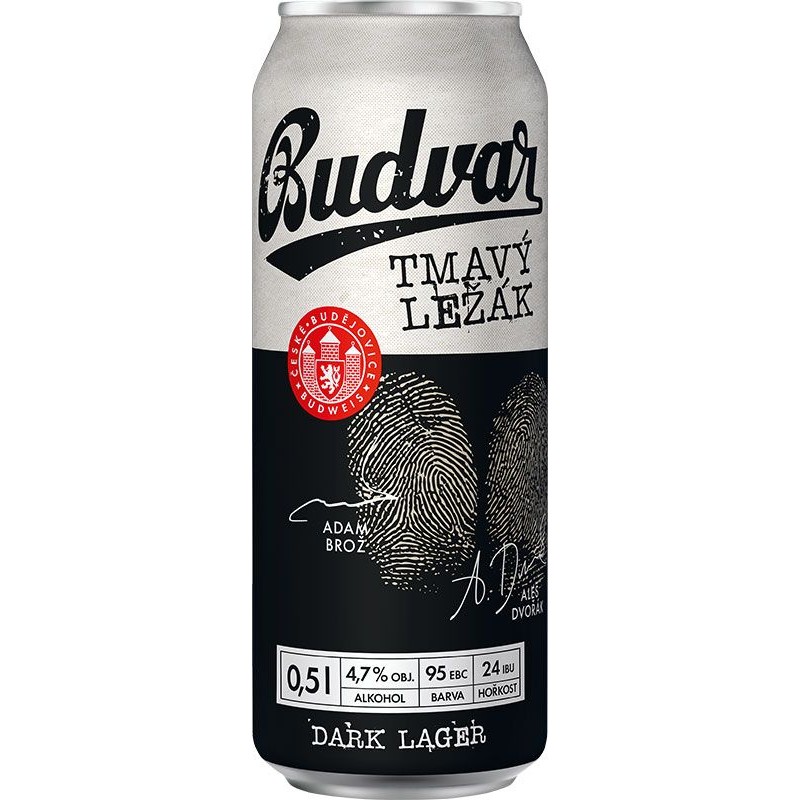 Budweiser Budvar tmavý ležák 0,5l - plech