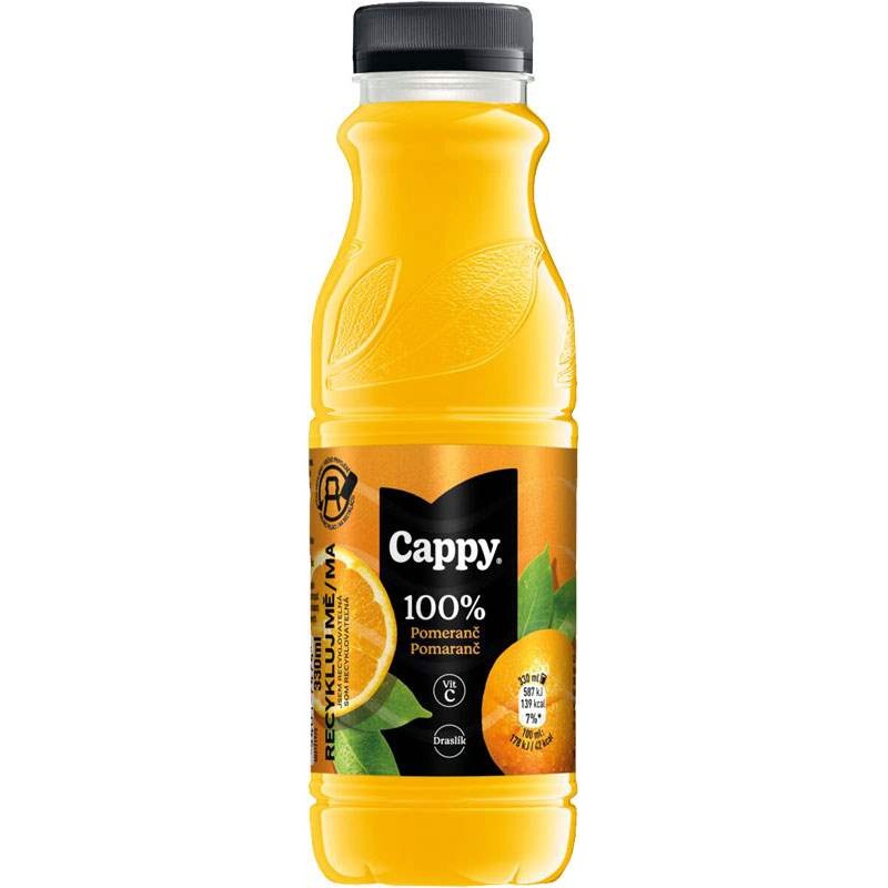 Cappy pomeranč 100% 0,33l - PET